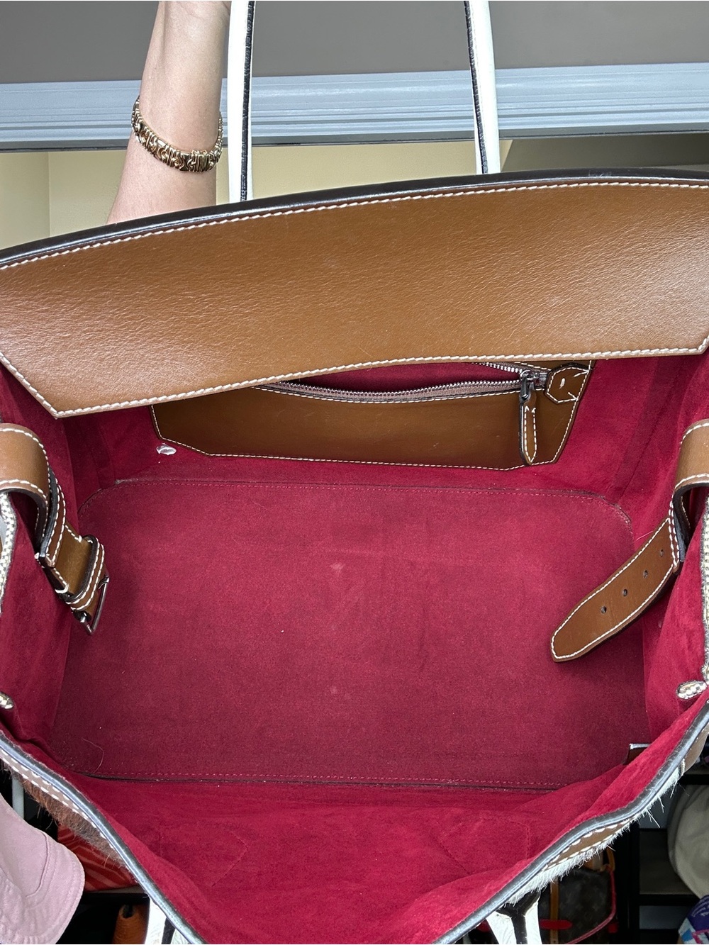 Bally Sommet Medium Haircalf Satchel | Made in Italy | COA 2015 Times Feauture - Picture 8 of 17